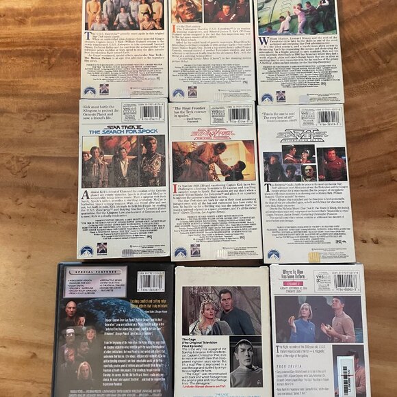 Star Trek Large VHS DVD Book Lot Motion Picture Where No Man Cage Generations - Picture 6 of 10